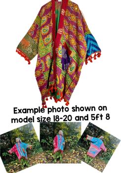 SOLD-------Krishna kantha  tasseled robe 18-30