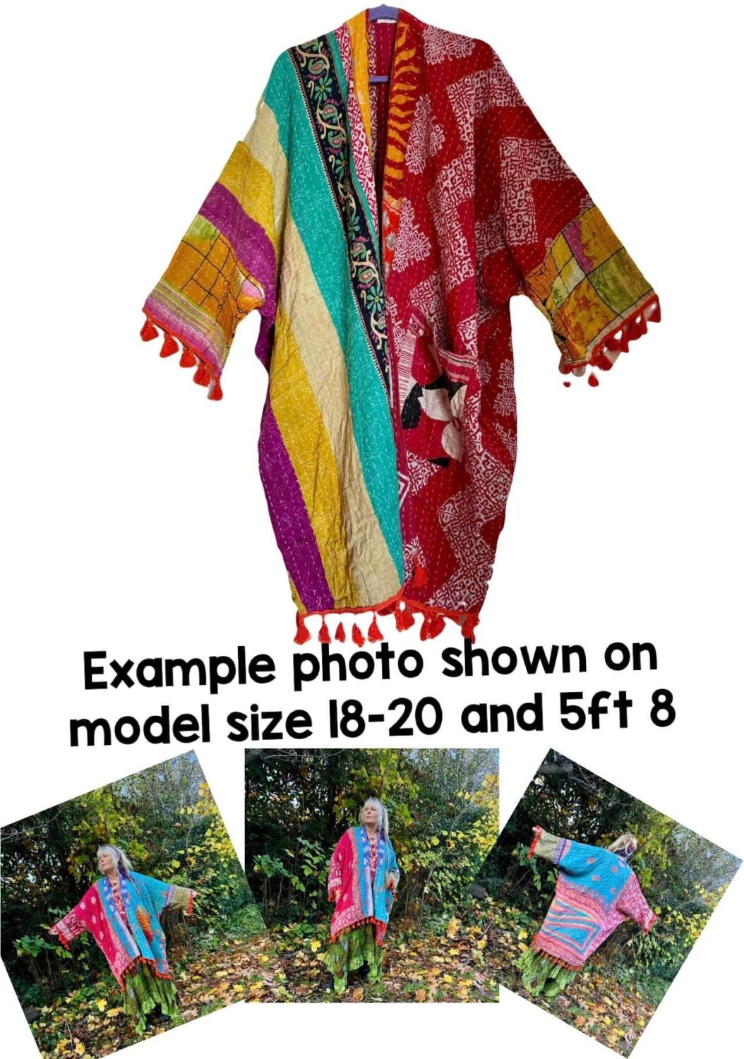 Krishna kantha  tasseled robe 18-30