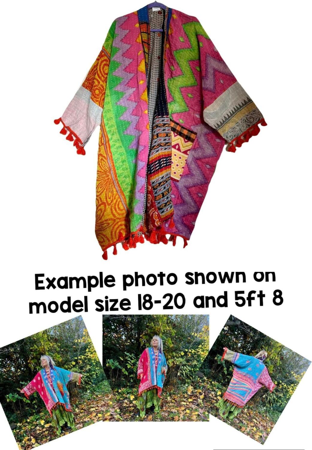 Krishna kantha  tasseled robe 18-30