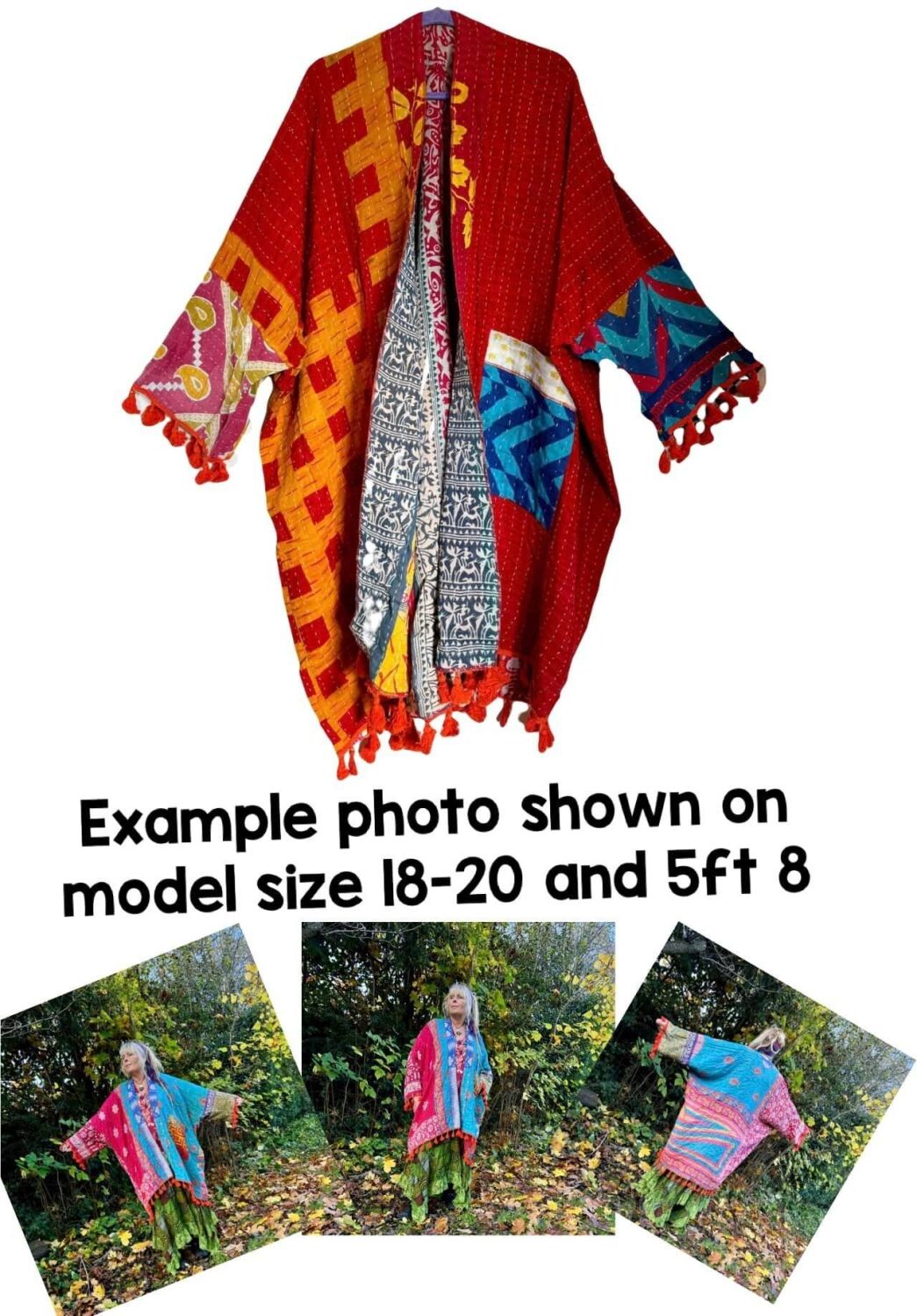 Krishna kantha  tasseled robe 18-30