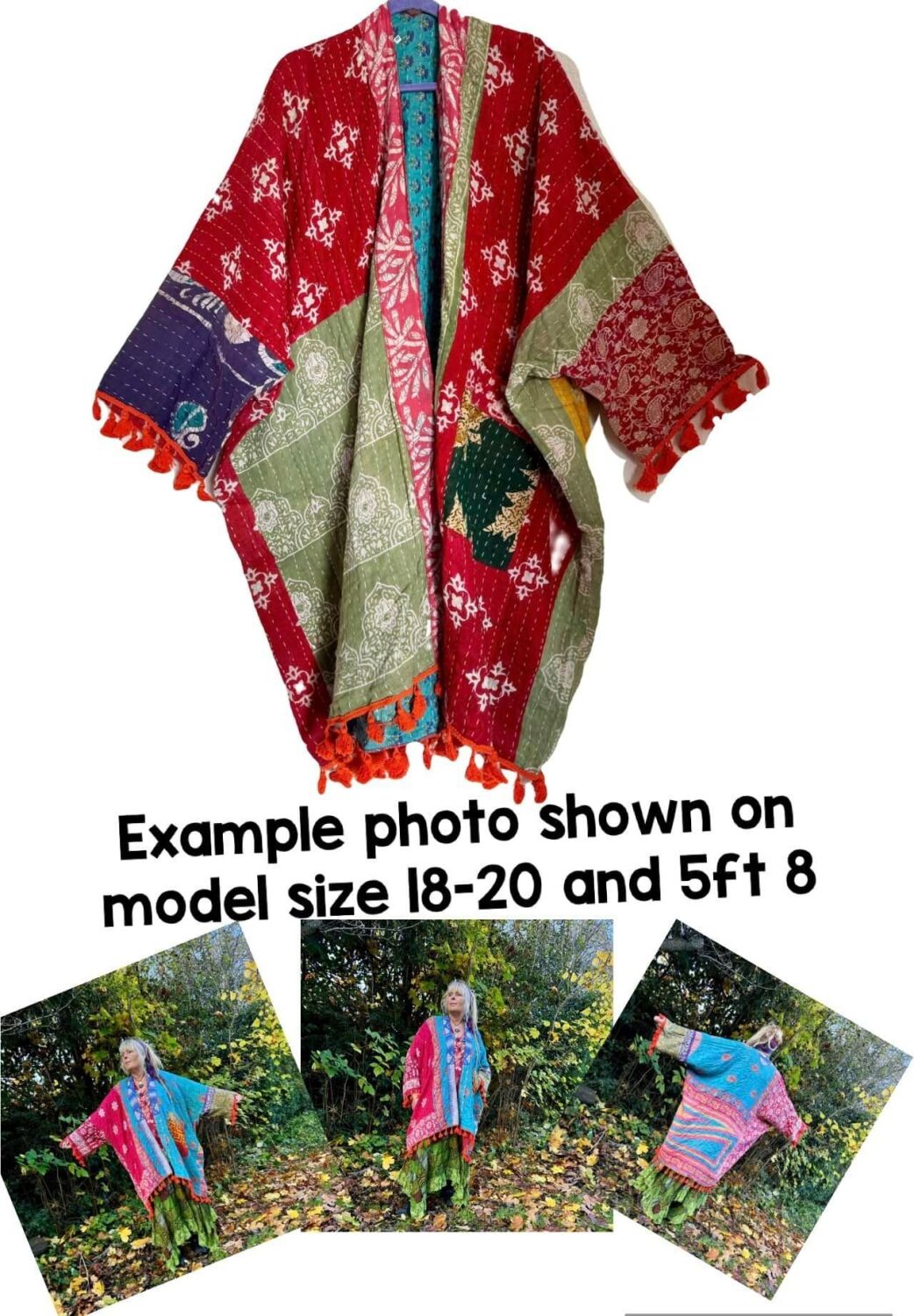 Krishna kantha  tasseled robe 18-30