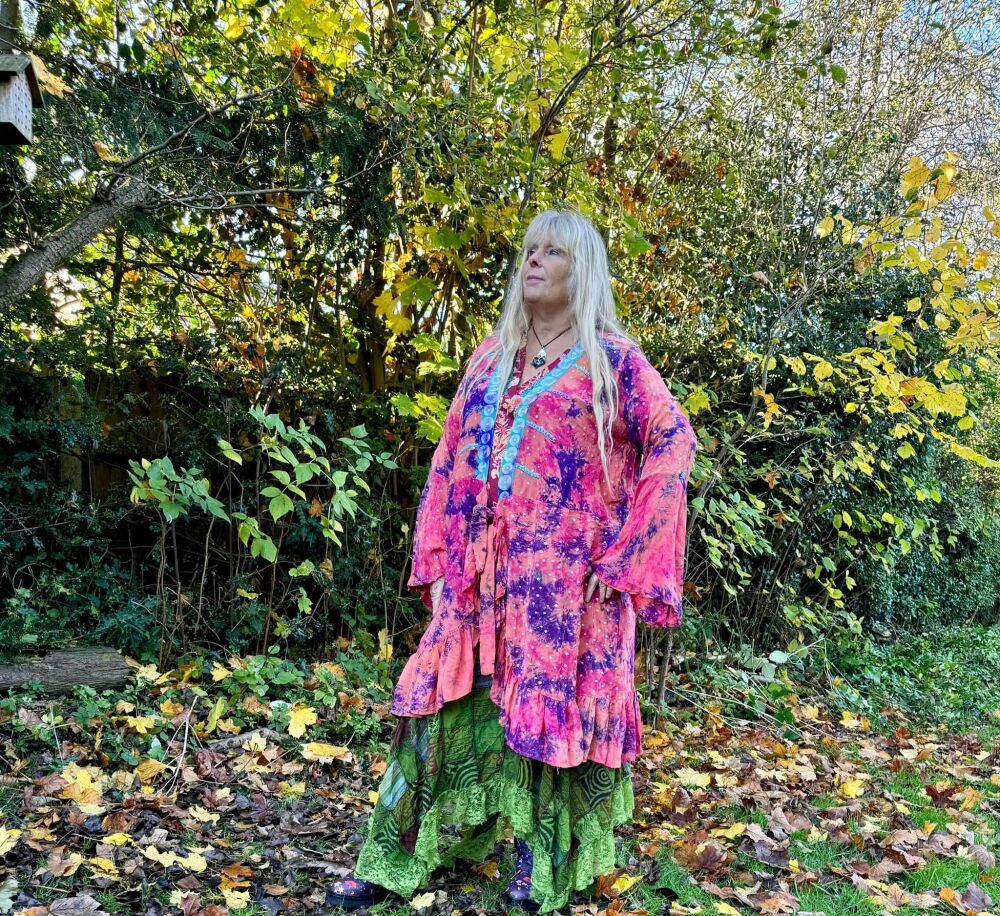 Marisha frill wrapover goddess jacket