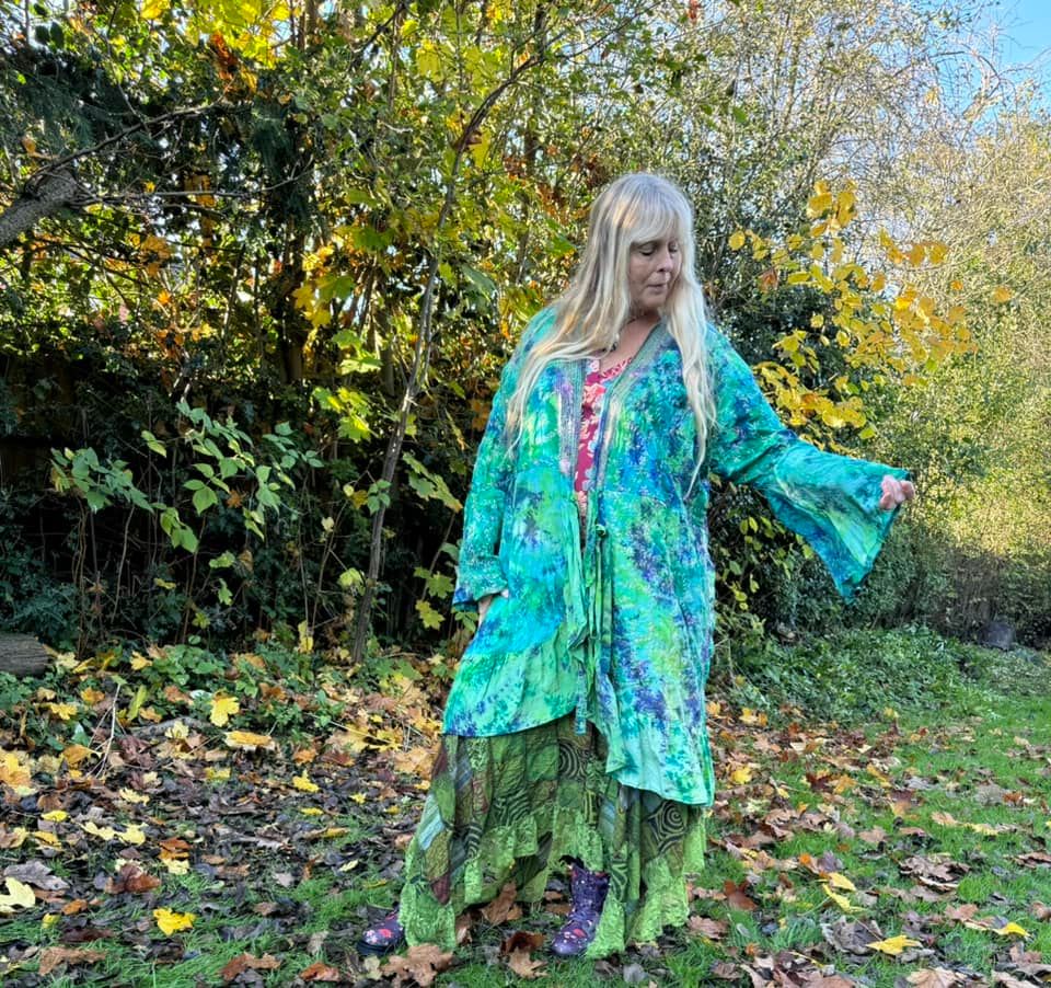 Marisha frill wrapover goddess jacket