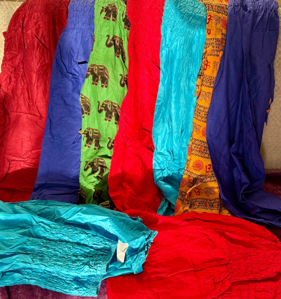 Job lot of 10 harem hippy trousers