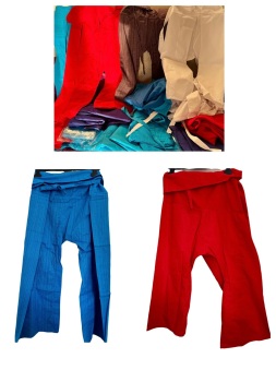 Job lot of 30 cotton Thai fisherman’s trousers