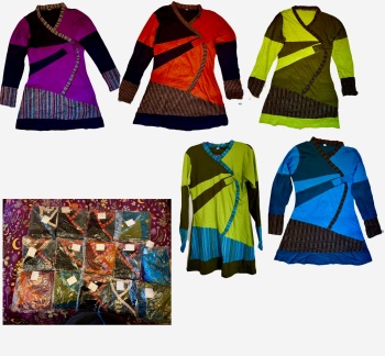 Wholesale lot of 50 Nepal tunic dresses