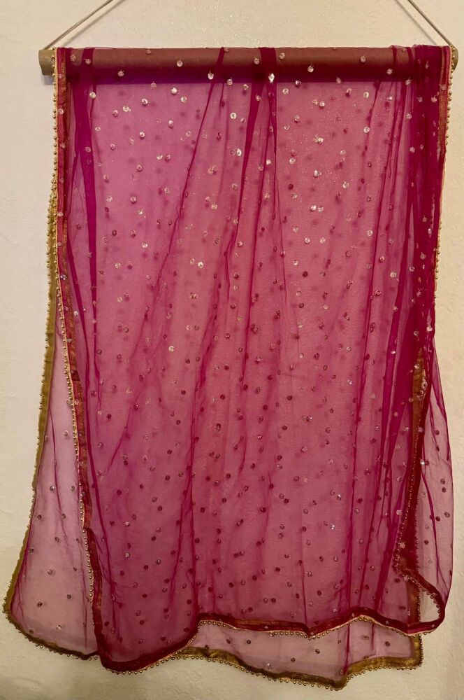 Stunning and sparkly long drape or shawl