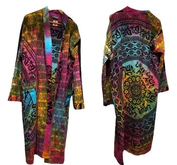 **Gorgeous tie dye Goddess duster jacket