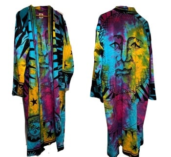 **Gorgeous tie dye Goddess duster jacket