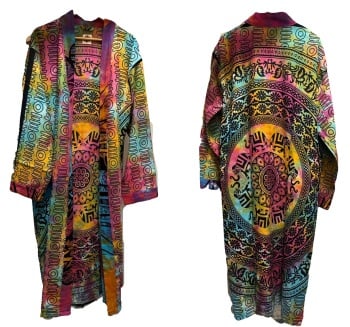 **Gorgeous tie dye Goddess duster jacket