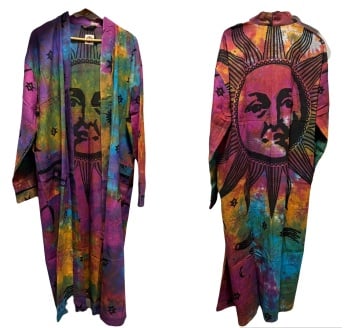 **Gorgeous tie dye Goddess duster jacket