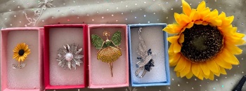 Gift pack of 4 lovely brooches