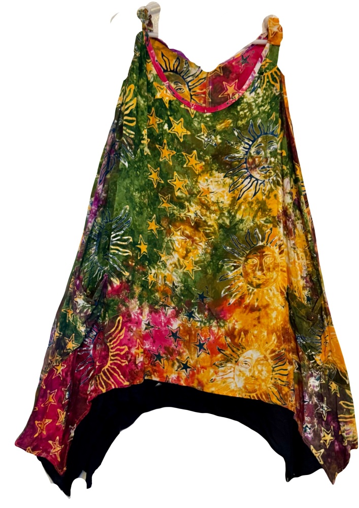 Suns and stars pocket  Celeste pixie hem dress