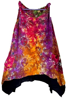 Suns and stars pocket  Celeste pixie hem dress