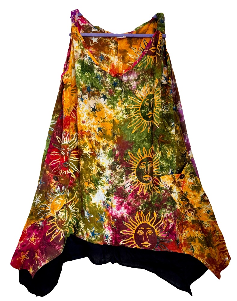 Suns and stars pocket  Celeste pixie hem dress
