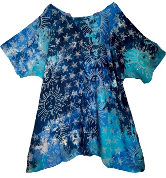 Sun & stars mystic  Curvy Annie plus size top