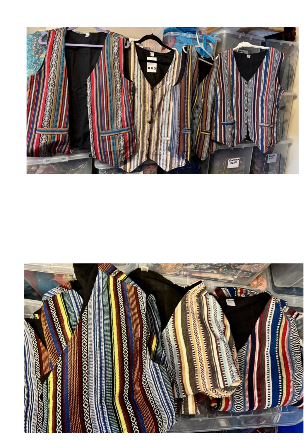 10 x  waistcoats l/xl and xxl