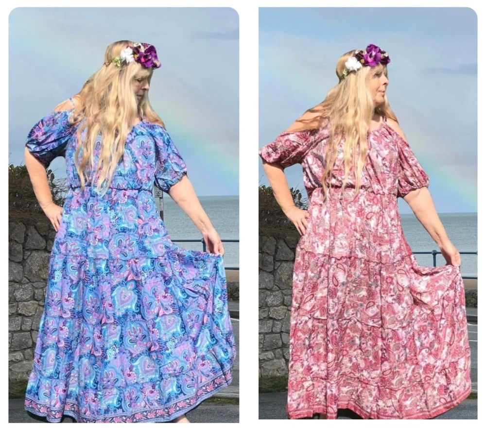 Gorgeous Aurora cold shoulder dress 2 sizes