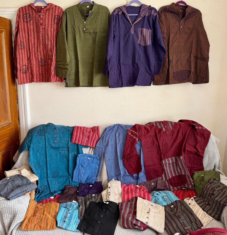 Job lot of  28 hippy shirts