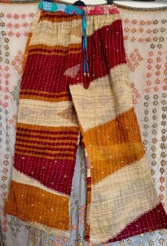 Funky kantha trousers