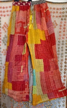 Funky kantha trousers