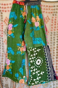 Funky kantha trousers