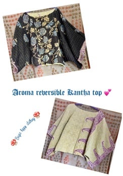 Aroma  reversible Kantha top