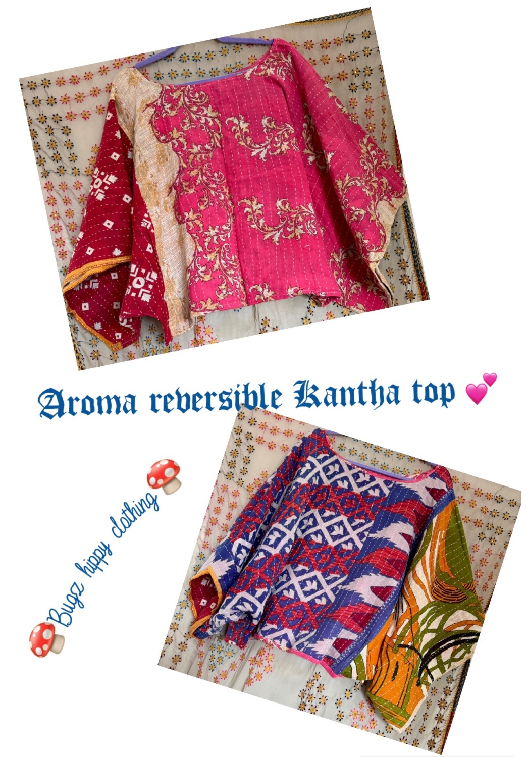 Aroma  reversible Kantha top