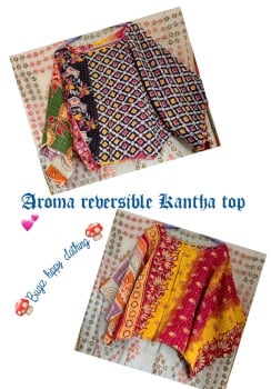 Aroma  reversible Kantha top