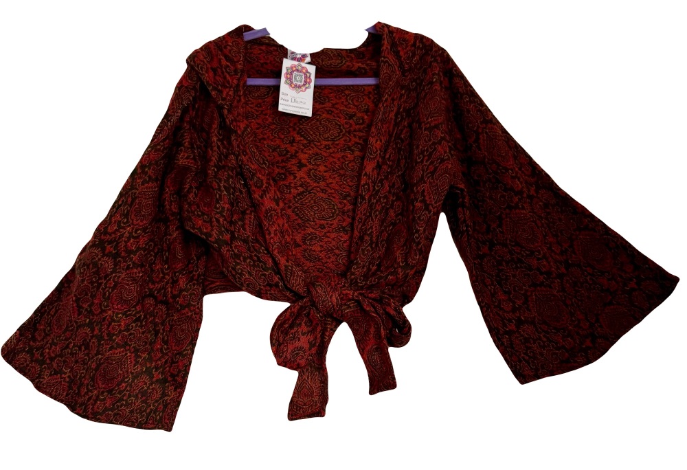 Snuggly tie front hooded  top 14-18