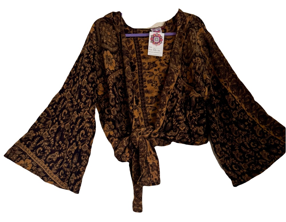 Snuggly tie front hooded  top 14-18
