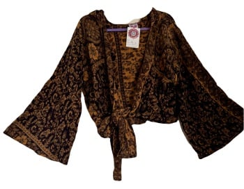 Snuggly tie front hooded  top 14-18