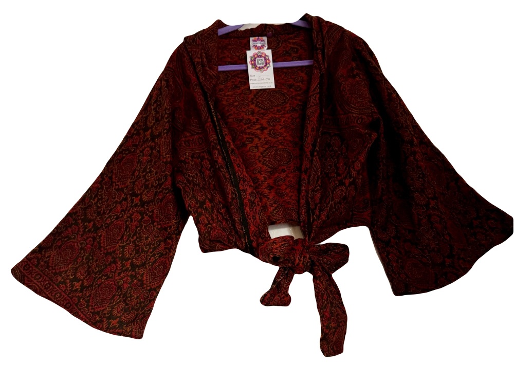 Snuggly tie front hooded  top 14-18