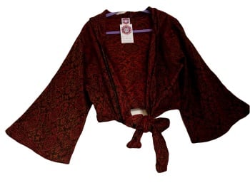 Snuggly tie front hooded  top 14-18
