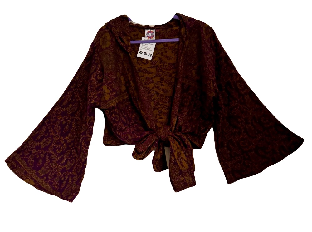 Snuggly tie front hooded  top 14-18
