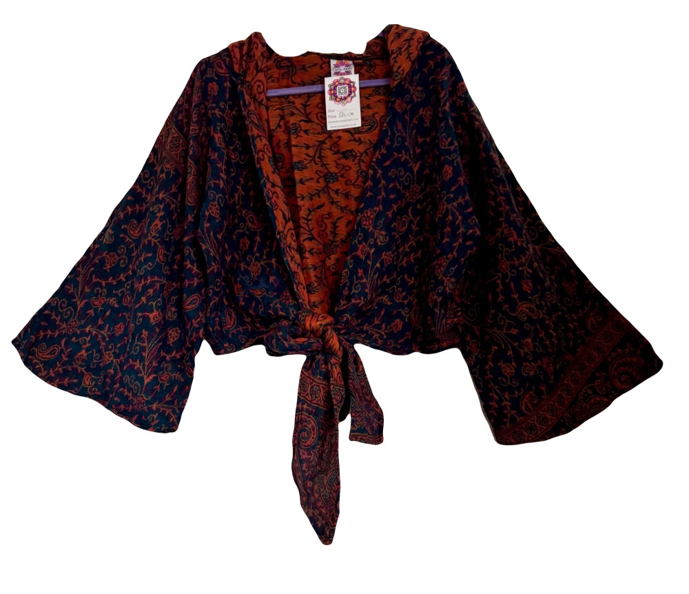 Snuggly tie front hooded  top 14-18