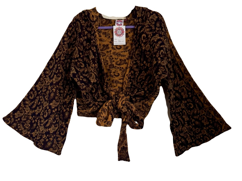 Snuggly tie front hooded  top 14-18