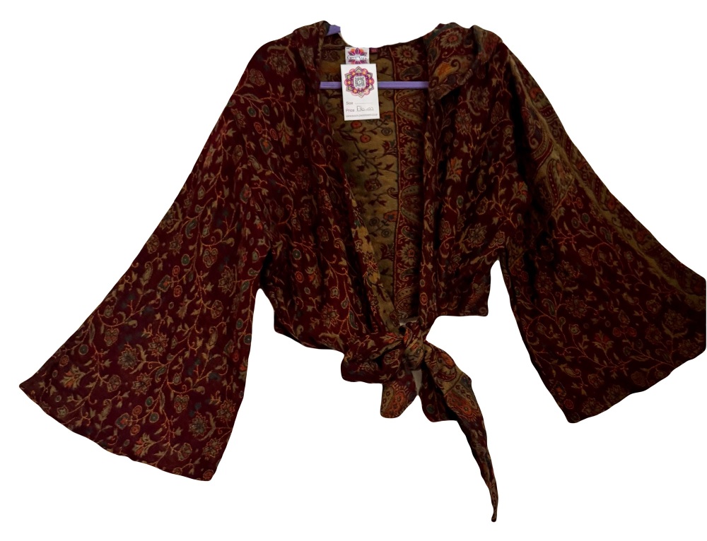 Snuggly tie front hooded  top 14-18