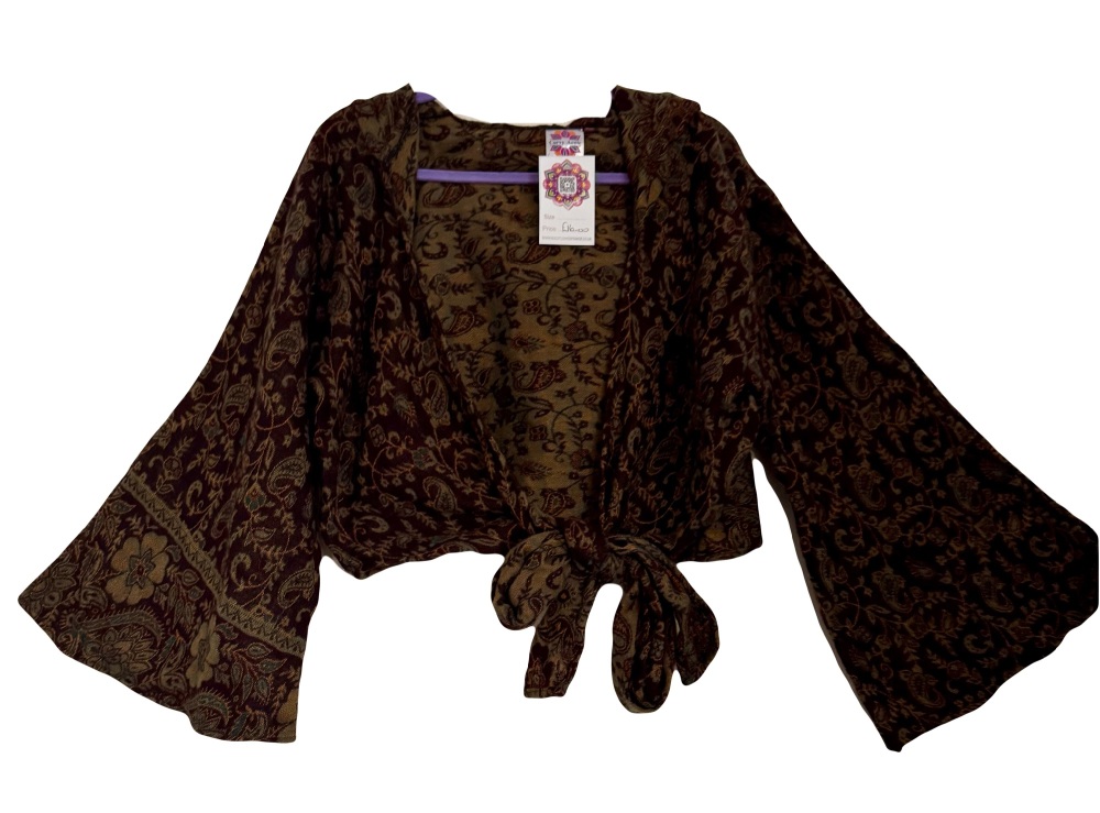 Snuggly tie front hooded  top 14-18