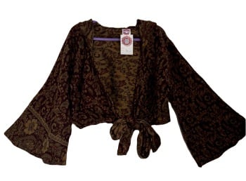 Snuggly tie front hooded  top 14-18