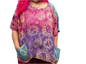 Gorgeous celestial Athenia top