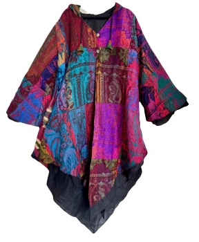 Fae goddess Sennon  cashmelon patchwork pixie hem jacket [curvy size]