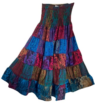 Gorgeous Cashmelon Pheobe tiered skirt [waist 28-44 Iinches]