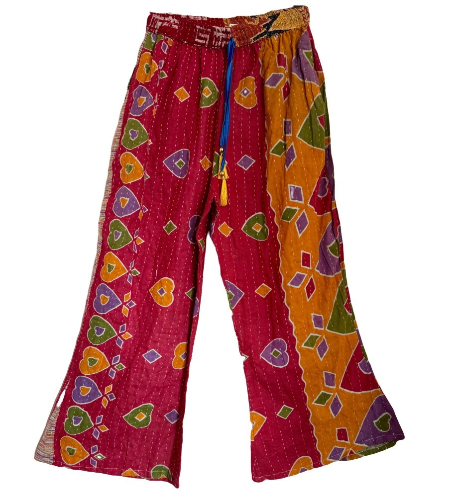 Funky kantha trousers