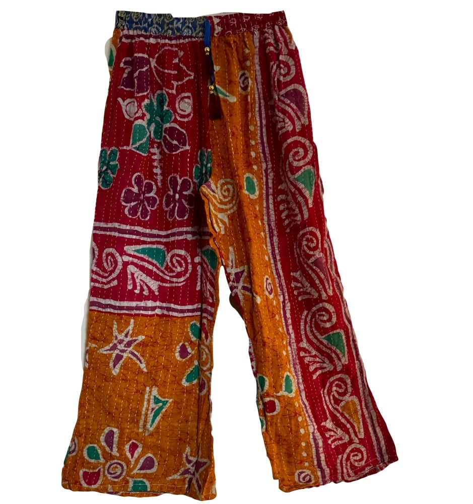 Funky kantha trousers