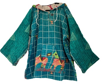Reversible Kantha Joani  hoody (52 inches bust )