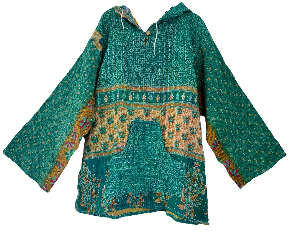 Reversible Kantha Joani  hoody (52 inches bust )