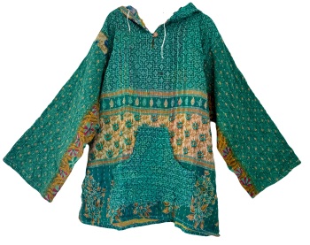 Reversible Kantha Joani  hoody (52 inches bust )