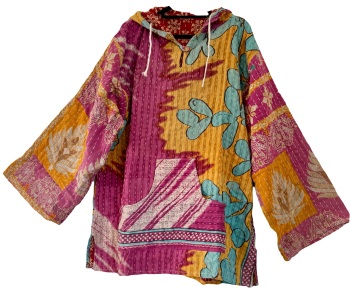 Reversible Kantha Joani  hoody (52 inches bust )