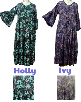 Isabella  frill sleeve dress 2 sizes